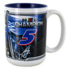 Kyle Larson 2025 NASCAR Cup Series Champion Coffee Mug 15oz With Color Interior