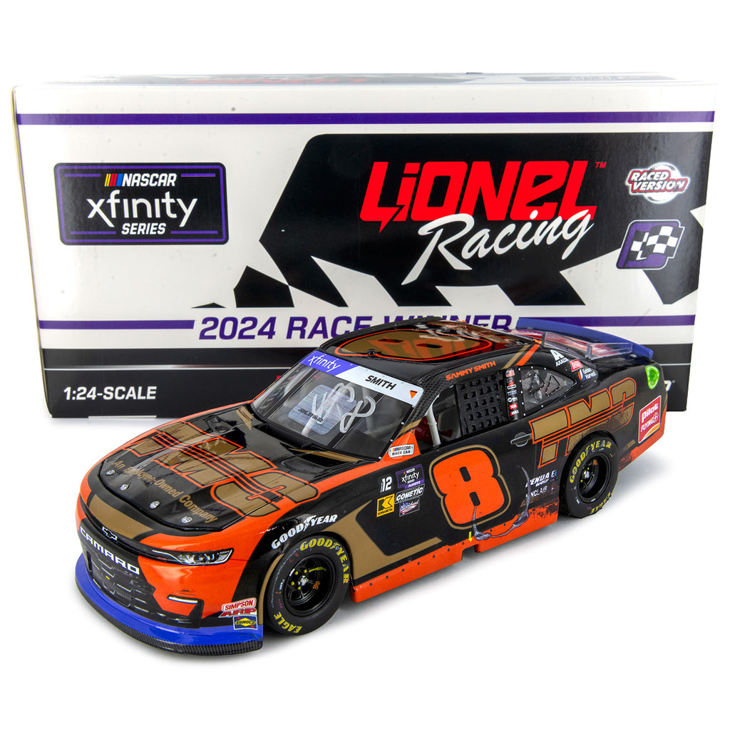Sammy Smith Autographed Talladega Race Win 1:24 Standard 2024 Diecast Car Hand Signed #8 NASCAR