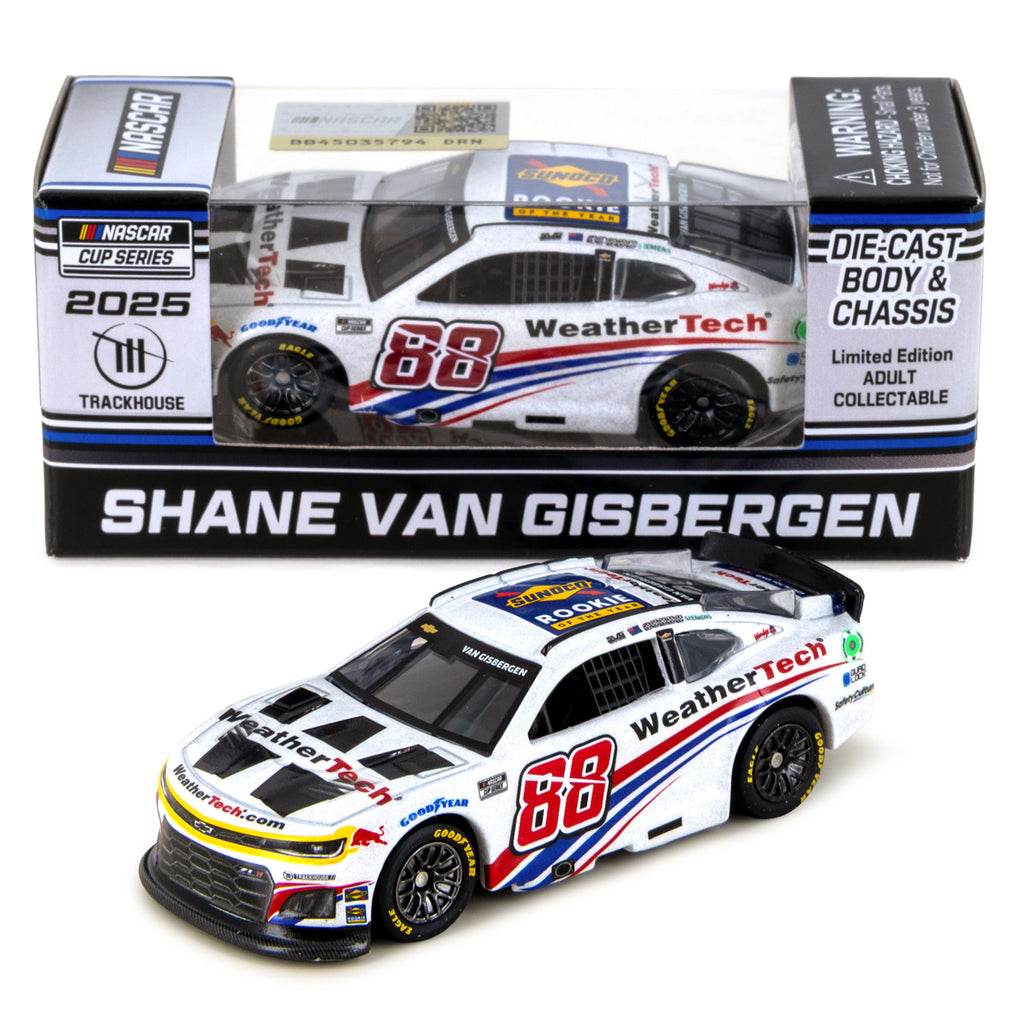 Shane van Gisbergen Cup Series Rookie of the Year 1:64 Galaxy Color 2025 Diecast Car #88 Weathertech NASCAR