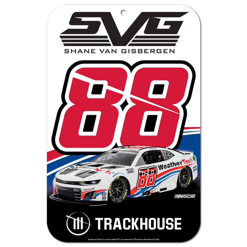 Shane van Gisbergen 2025 WeatherTech #88 11x17 Plastic Sign NASCAR