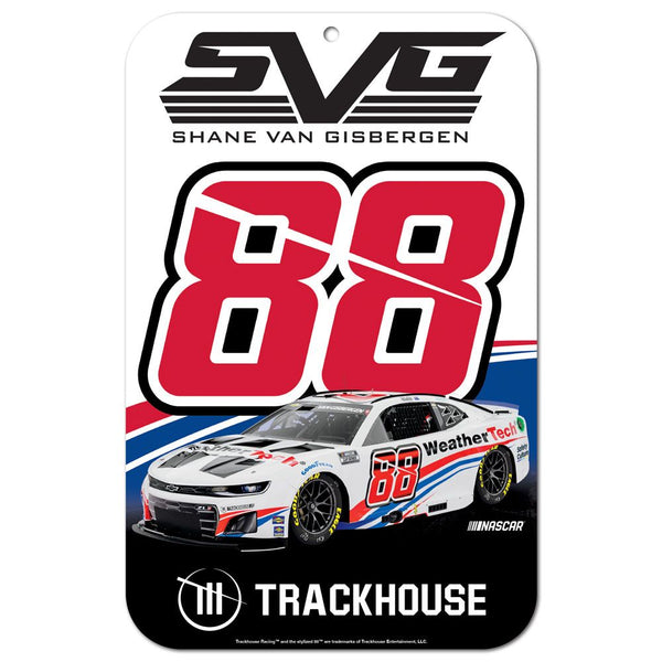 Shane van Gisbergen 2025 WeatherTech #88 11x17 Plastic Sign NASCAR