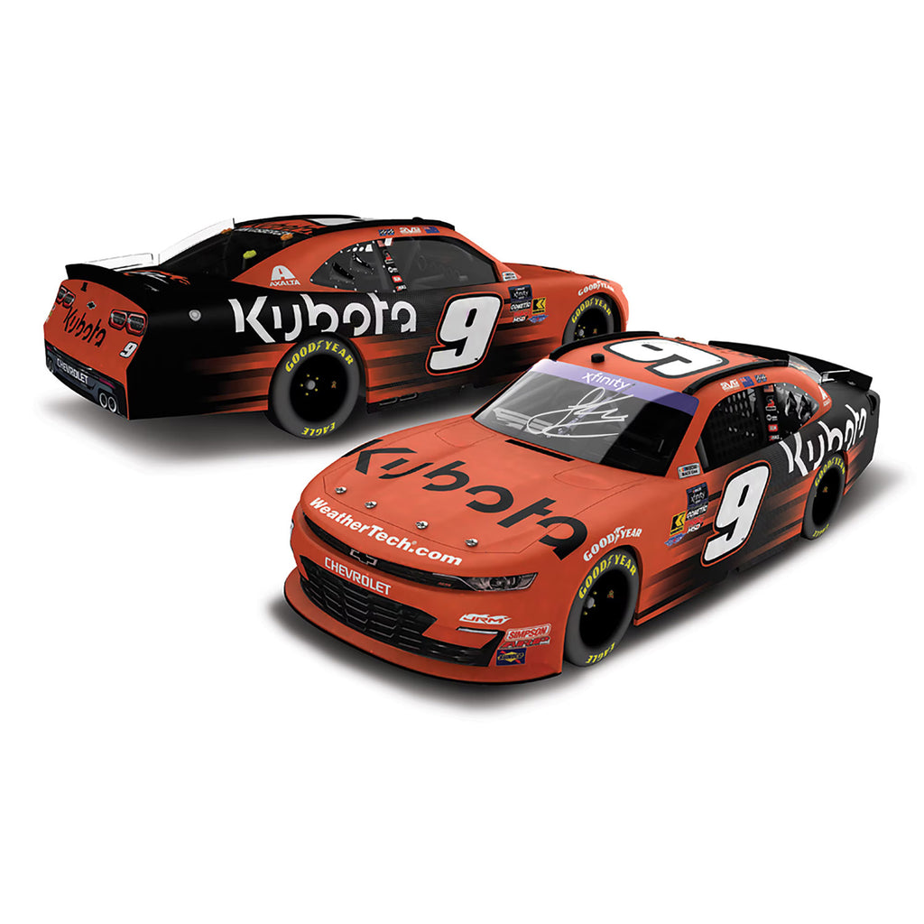 Shane van Gisbergen Autographed Kubota Xfinity Series 1:24 Standard 2025 Diecast Car #9 NASCAR