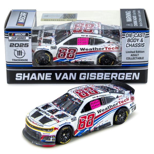 Shane van Gisbergen Charlotte Roval Race Win 1:64 Standard 2025 Diecast Chassis Car WeatherTech #88 NASCAR