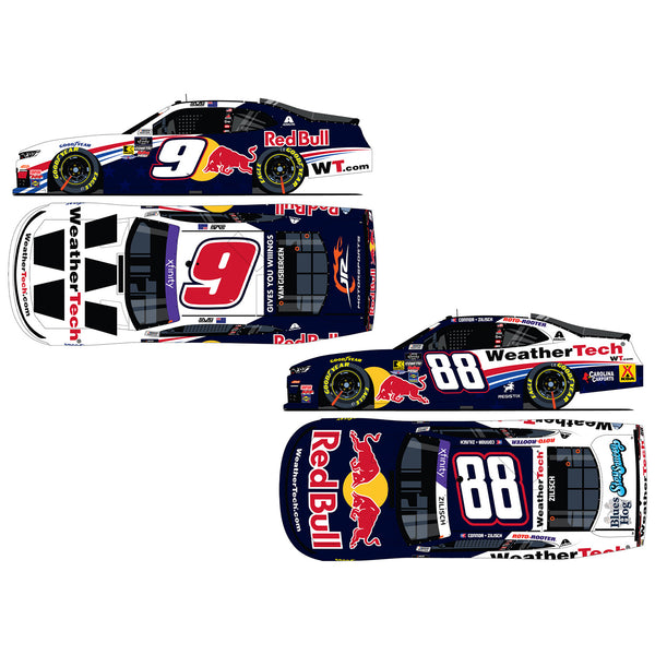 Shane van Gisbergen / Connor Zilisch WeatherTech Red Bull Xfinity Series 1:64 Standard 2025 2-Car Diecast Set In Special Collectible Packaging