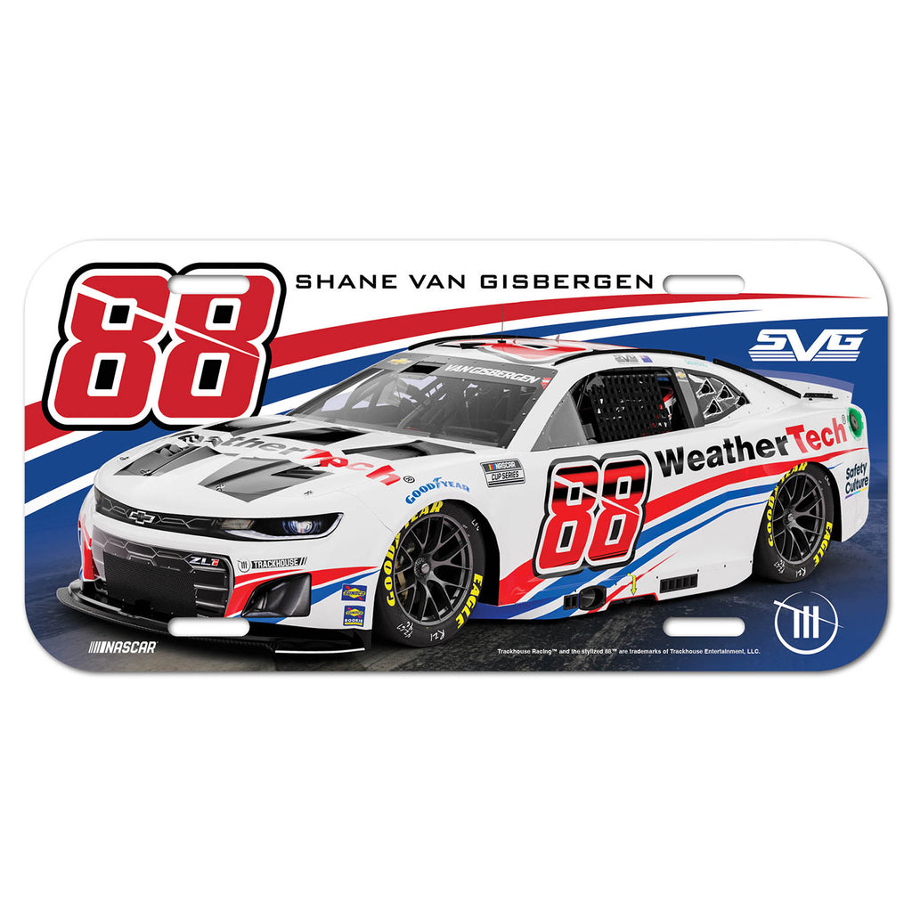 Shane van Gisbergen 2025 WeatherTech #88 Plastic Car License Plate NASCAR