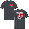 Shane van Gisbergen 2025 Name & Number #88 2-Spot T-Shirt Charcoal Gray NASCAR