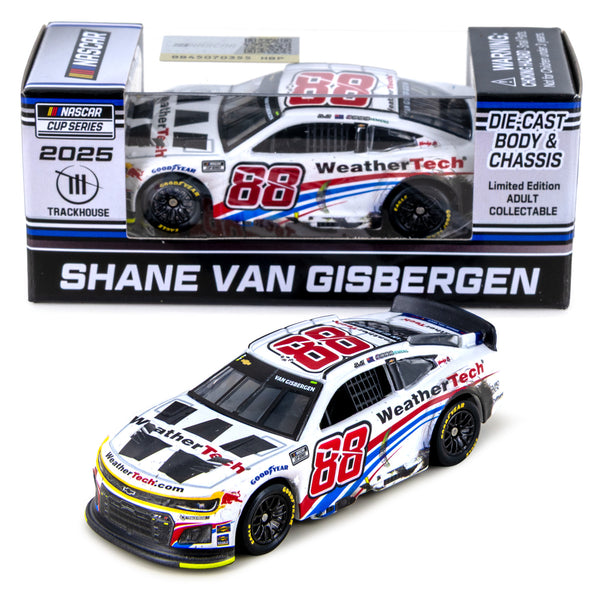 Shane van Gisbergen Watkins Glen Race Win 1:64 Standard 2025 Diecast Chassis Car #88 WeatherTech NASCAR