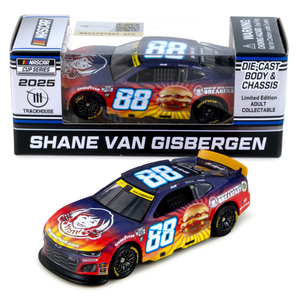 Shane van Gisbergen Wendy's Breakfast Baconator 1:64 Standard Chassis 2025 Diecast Car #88 NASCAR