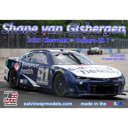 Salvinos JR Shane Van Gisbergen 2023 Chicago Street Race Winning Paint  Scheme 1:24 Scale Adult Plastic Model Car Kit