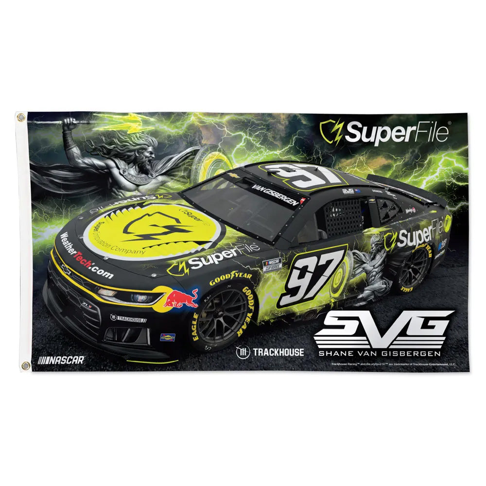 Shane van Gisbergen 2026 SuperFile Scheme Car #97 NASCAR 3x5 Flag
