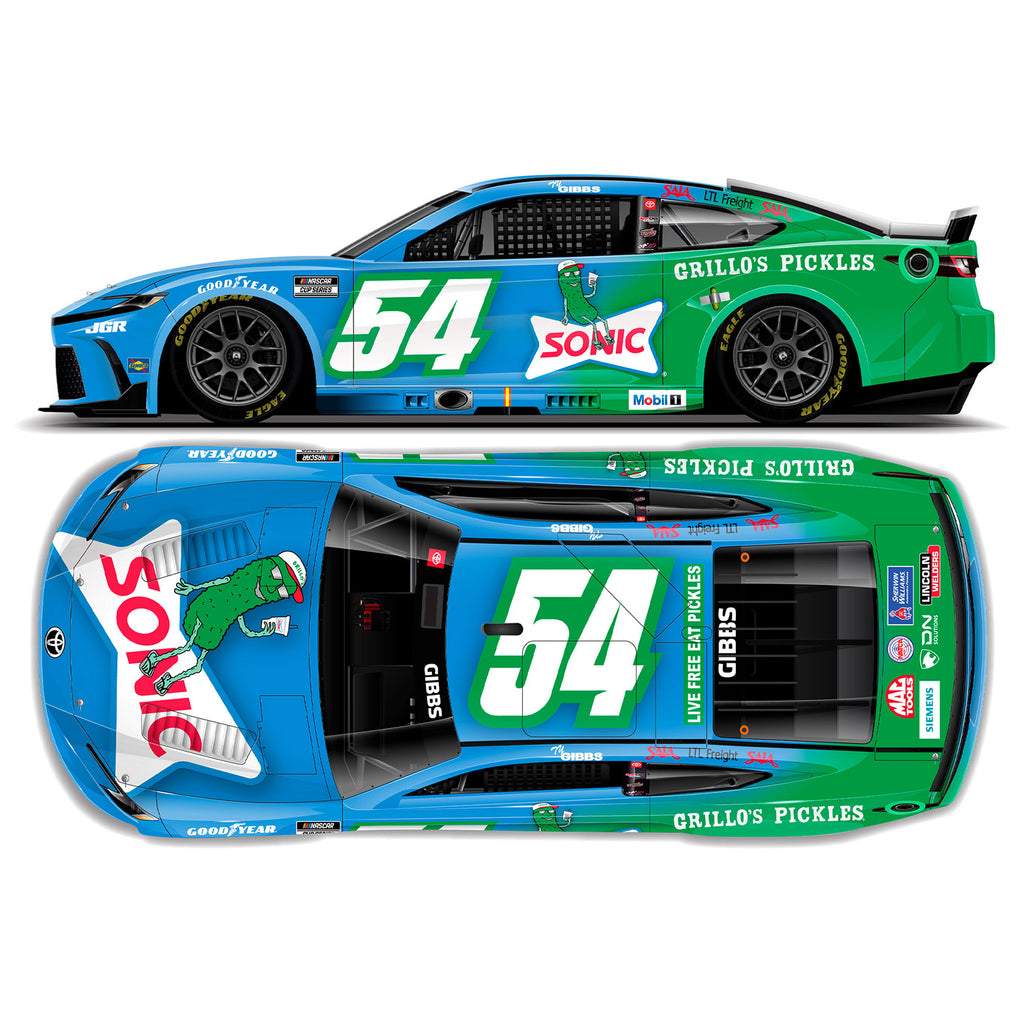 Ty Gibbs ELITE Sonic / Grillo's Pickles 1:24 2025 Diecast Car #54 NASCAR