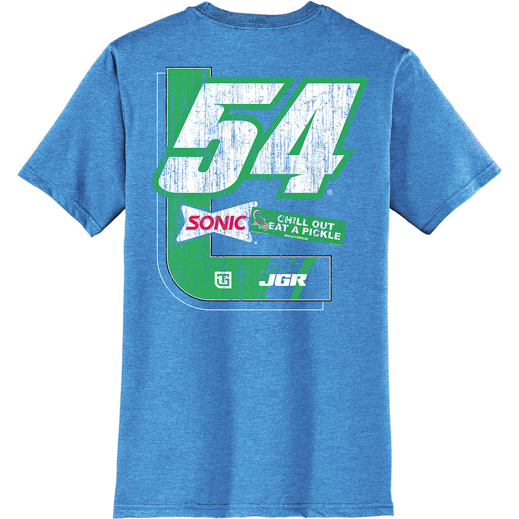 Ty Gibbs 2025 Sonic / Grillo's Pickles Car 2-Spot T-Shirt Blue #54 NASCAR