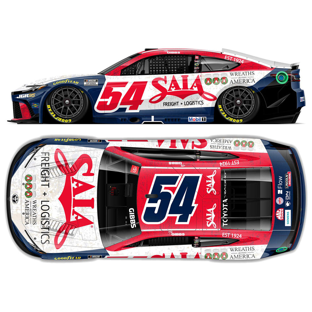 Ty Gibbs Saia Wreaths Across America 1:64 Standard 2026 Diecast Car #54 NASCAR