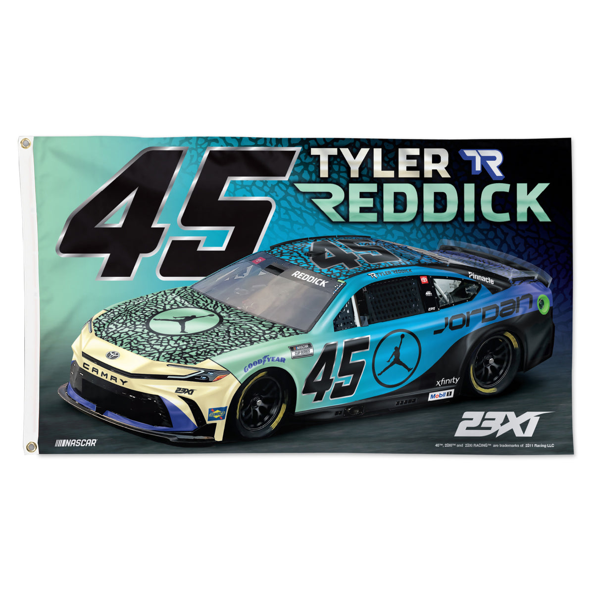 Tyler Reddick 2025 Jordan Brand #45 Car 3x5 Flag– RacingUSA