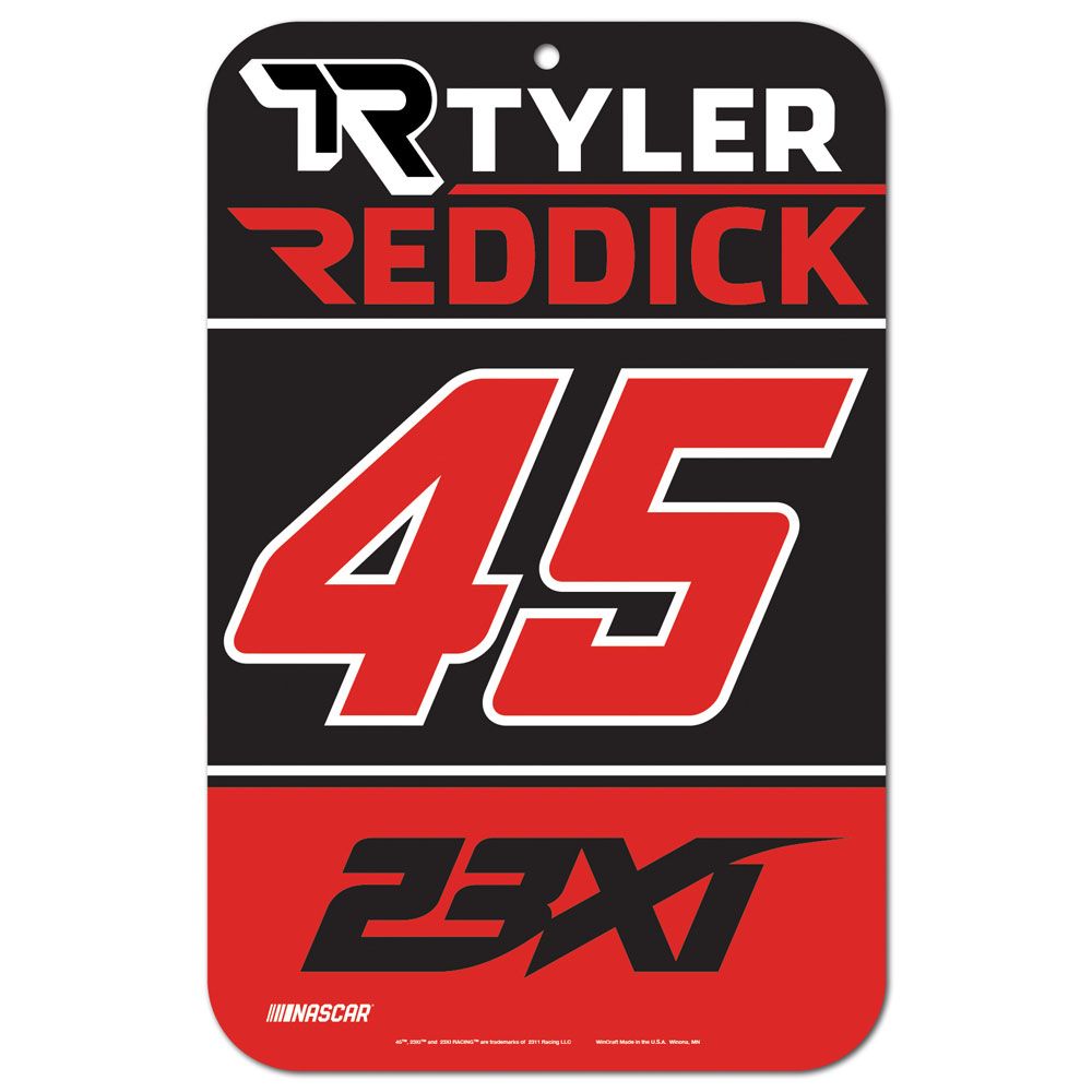 Tyler Reddick Car Number #45 11x17 Plastic Sign– RacingUSA