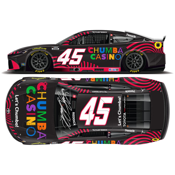 Tyler Reddick Autographed Chumba Casino 1:24 Standard 2026 Diecast Car #45 NASCAR