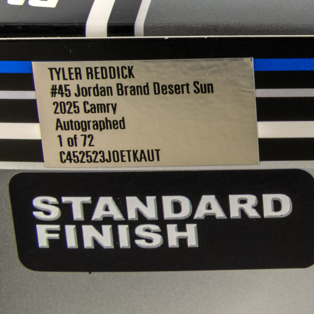 Tyler Reddick Autographed Jordan Brand Mojave (AJXI) Las Vegas 1:24 Standard 2025 Diecast Car #45 NASCAR
