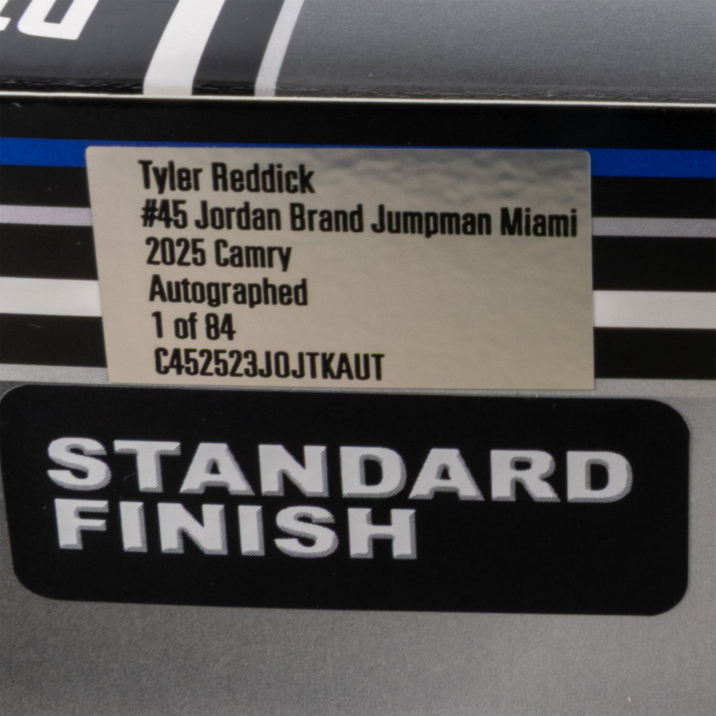 Tyler Reddick Autographed Jordan Brand Jumpman 1:24 Standard 2025 Diecast Car #45 NASCAR