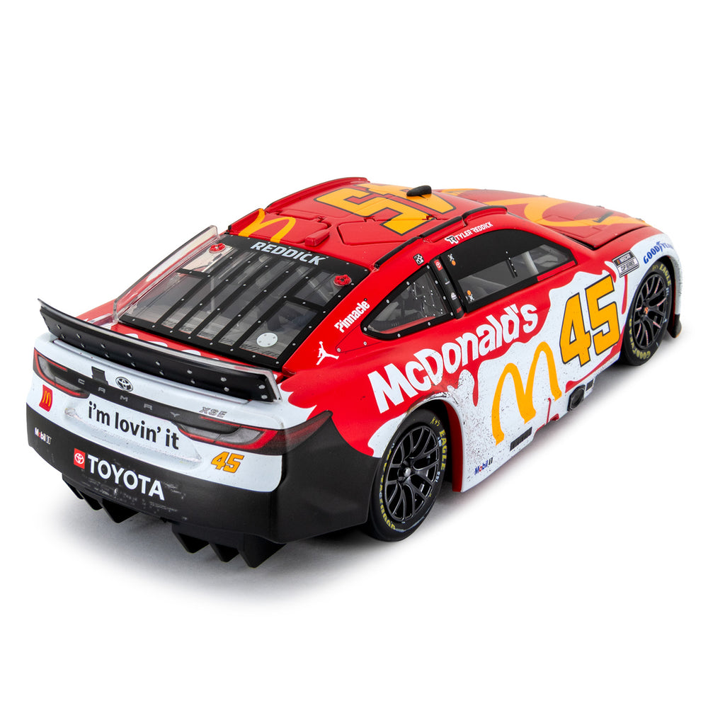 Tyler Reddick Autographed Michigan Race Win 1:24 Standard 2024 Diecast Car McDonald's #45 NASCAR