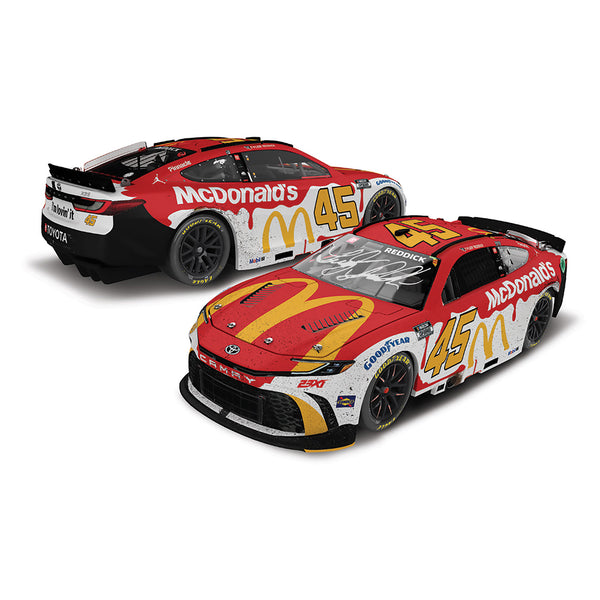 Tyler Reddick Autographed Michigan Race Win 1:24 Standard 2024 Diecast Car McDonald's #45 NASCAR