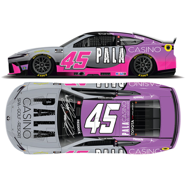 Tyler Reddick Autographed Pala Casino 1:24 Standard 2026 Diecast Car #45 NASCAR