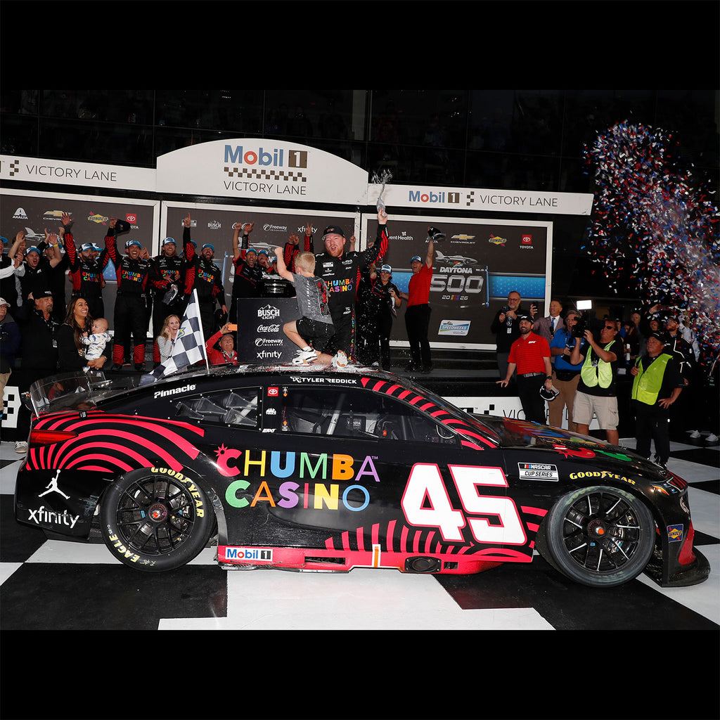 Tyler Reddick Daytona 500 Race Win 1:64 Standard 2026 Diecast Chassis Car #45 NASCAR