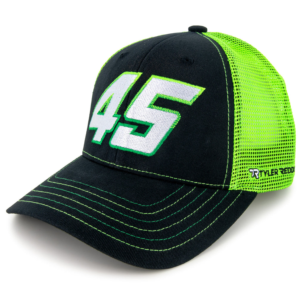 Tyler Reddick 2025 Car Number 45 Green Mesh NASCAR Hat