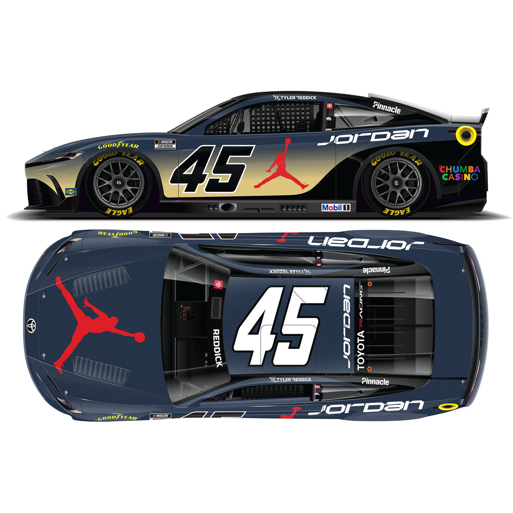 Tyler Reddick Jordan Brand Phoenix 1:24 Color Chrome 2026 Diecast Car #45 NASCAR