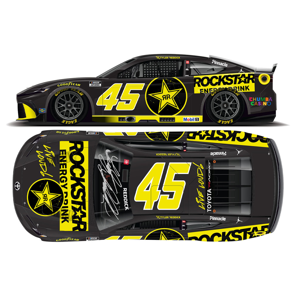 Tyler Reddick Autographed Rockstar Energy 1:24 Standard 2026 Diecast Car #45 NASCAR