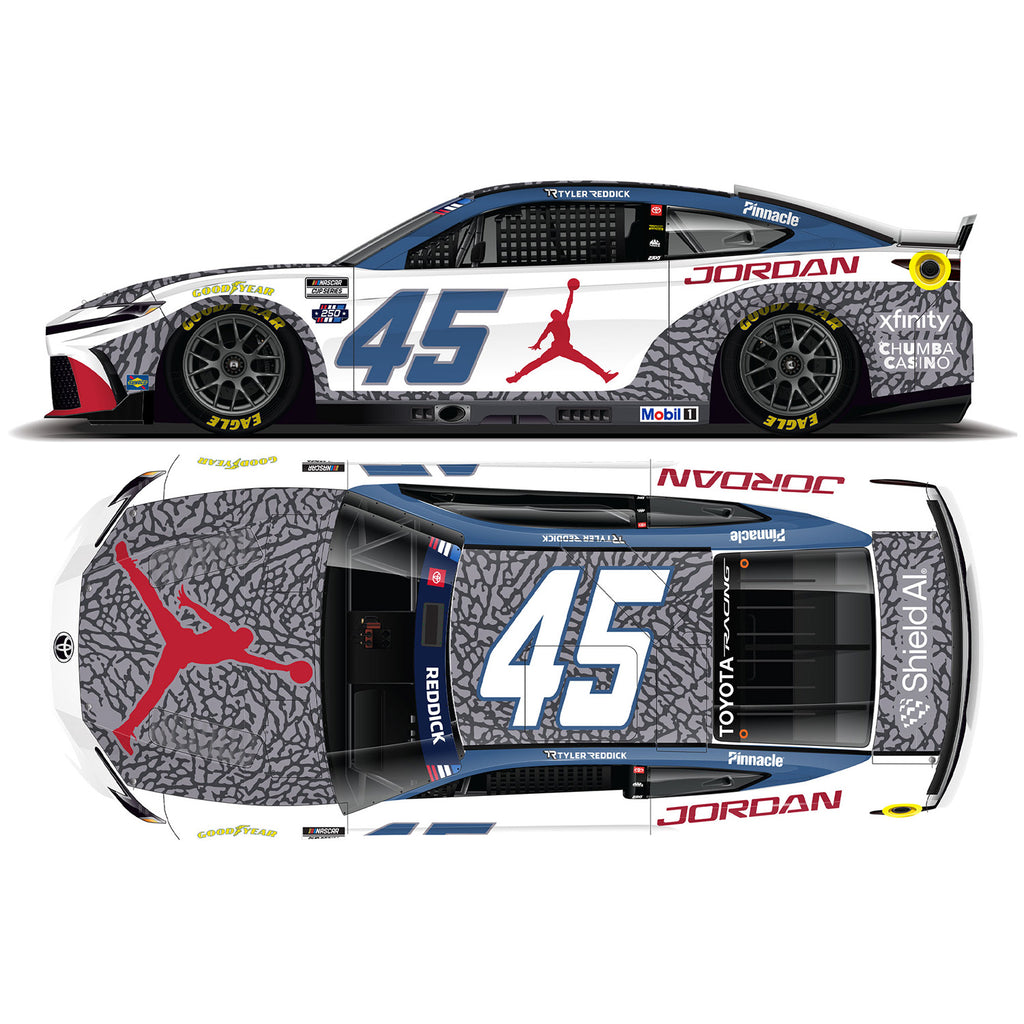 Tyler Reddick ELITE Jordan Brand Chicago 1:24 2026 Diecast Car #45 NASCAR