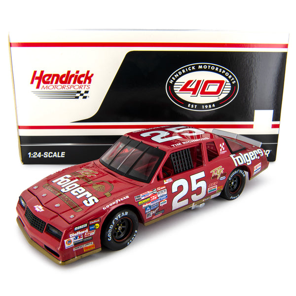 Tim Richmond Pocono Race Win 1:24 Standard 1986 Diecast Car #25 Folgers NASCAR