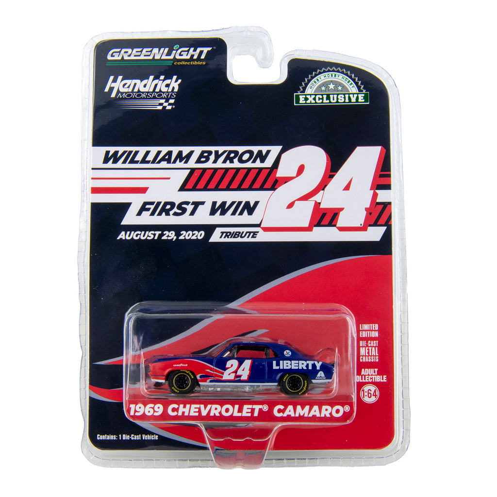 William Byron First Hendrick Motorsports Win Tribute 1:64 Standard 1969 Camaro Diecast Car