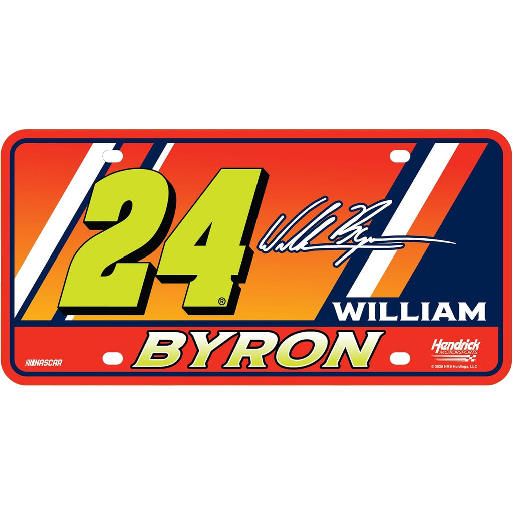 William Byron 2025 Metal #24 Automobile License Plate NASCAR