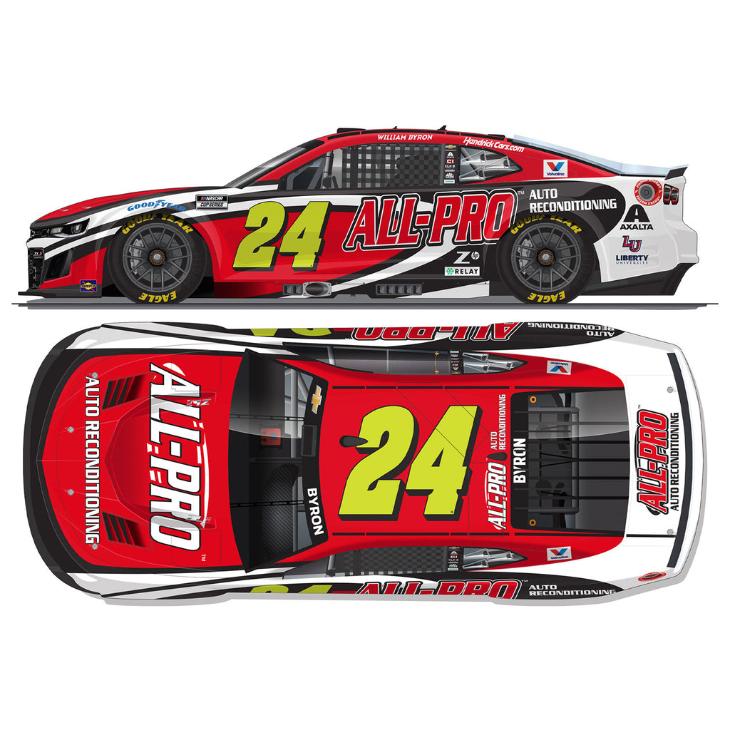 William Byron All-Pro 1:24 Standard 2025 Diecast Car #24 NASCAR