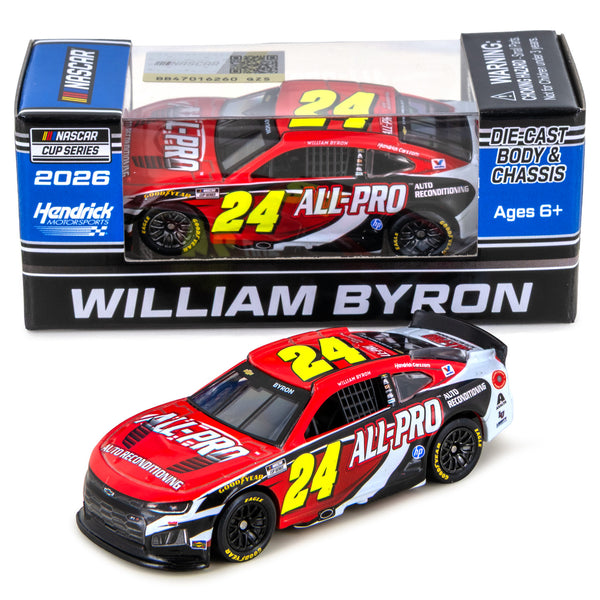 William Byron All-Pro 1:64 2026 Diecast Car #24 NASCAR