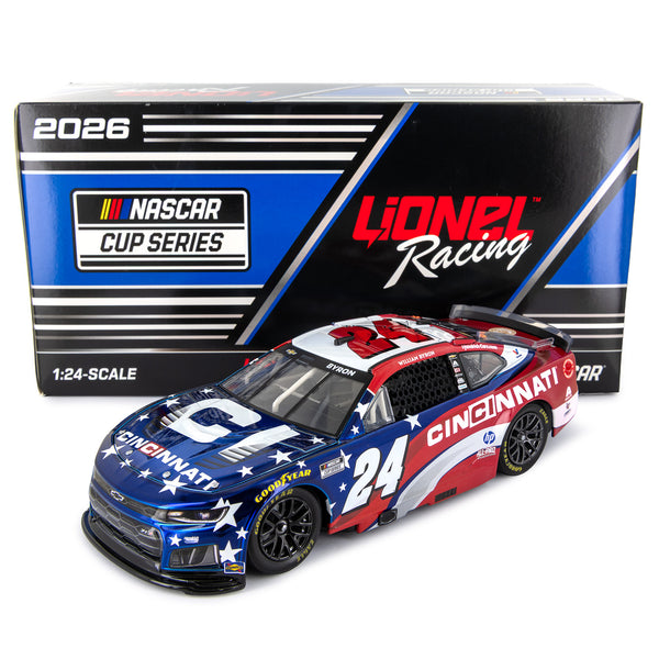 William Byron Cincinnati 1:24 Color Chrome 2026 Diecast Car #24 NASCAR