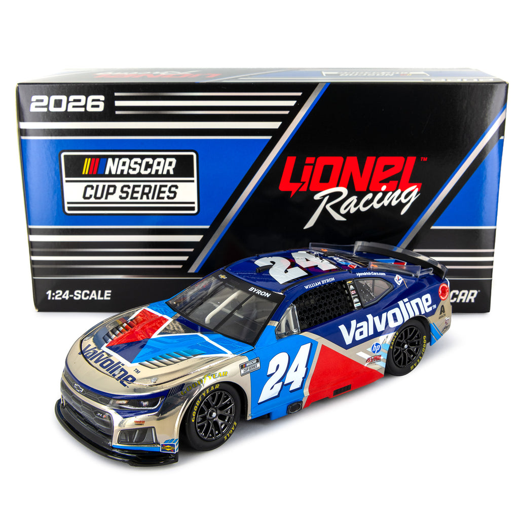 William Byron Valvoline 1:24 Color Chrome 2026 Diecast Car #24 NASCAR