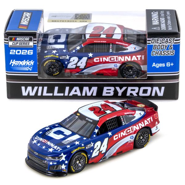 William Byron Cincinnati 1:64 2026 Diecast Car #24 NASCAR