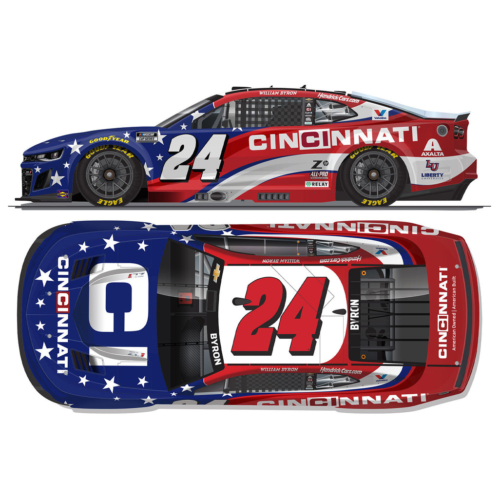 William Byron Cincinnati 1:64 Standard 2025 Diecast Car #24 NASCAR