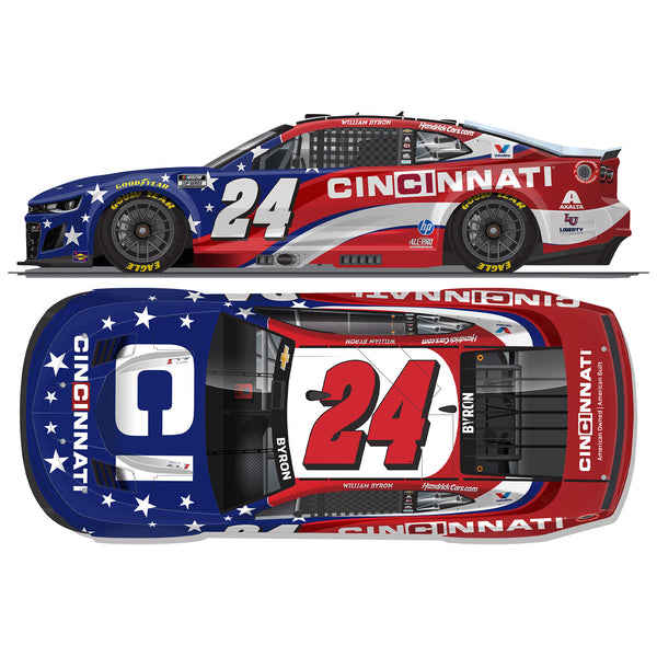 William Byron Cincinnati 1:24 Color Chrome 2026 Diecast Car #24 NASCAR
