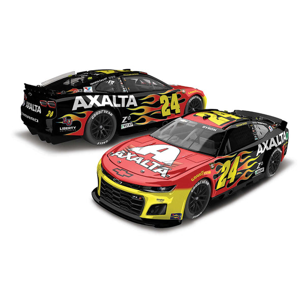 William Byron Darlington Throwback to Jeff Gordon’s Firestorm Paint Scheme 1:24 Standard 2024 Diecast Car Axalta #24 NASCAR