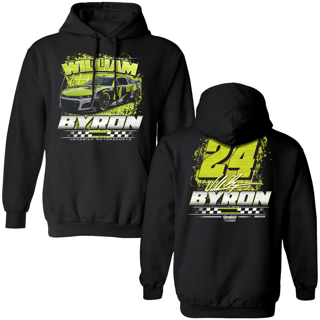 William Byron 2025 Raptor 2-Spot Hoodie Outerwear Sweatshirt Black #24 NASCAR
