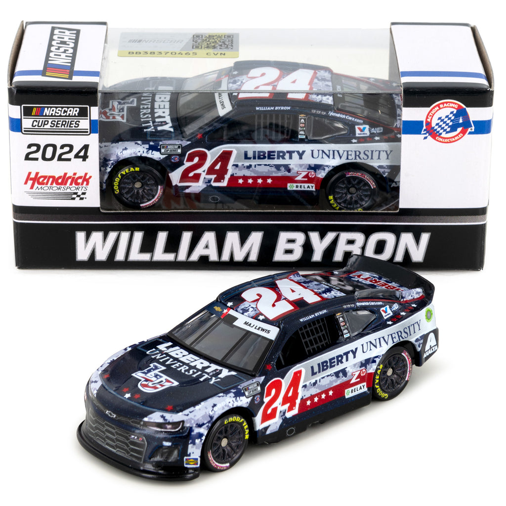 William Byron Liberty University Patriotic 1:64 Standard 2024 Diecast Car #24 NASCAR