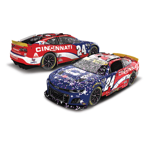 William Byron Martinsville Race Win 1:64 Standard 2025 Diecast Chassis Car #24 Cincinnati NASCAR
