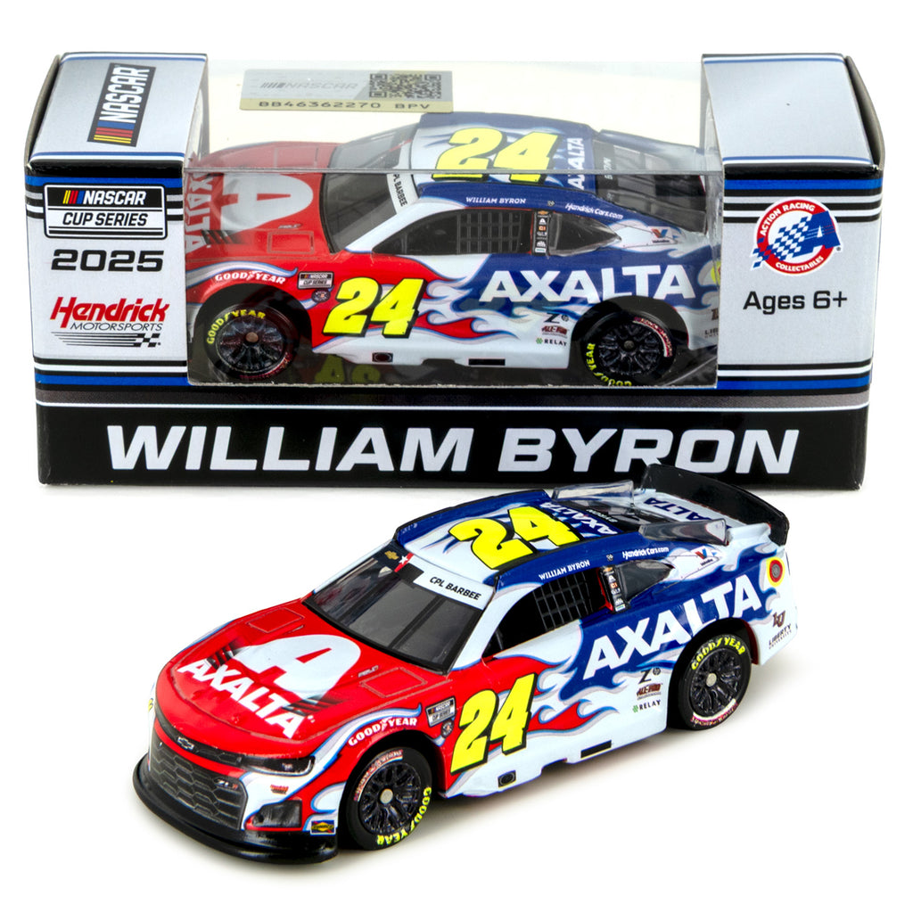 William Byron Axalta Patriotic 1:64 Standard 2025 Diecast Car #24 NASCAR