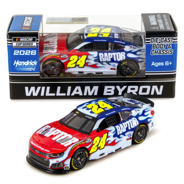 William Byron Raptor 1:64 2026 Diecast Car #24 NASCAR