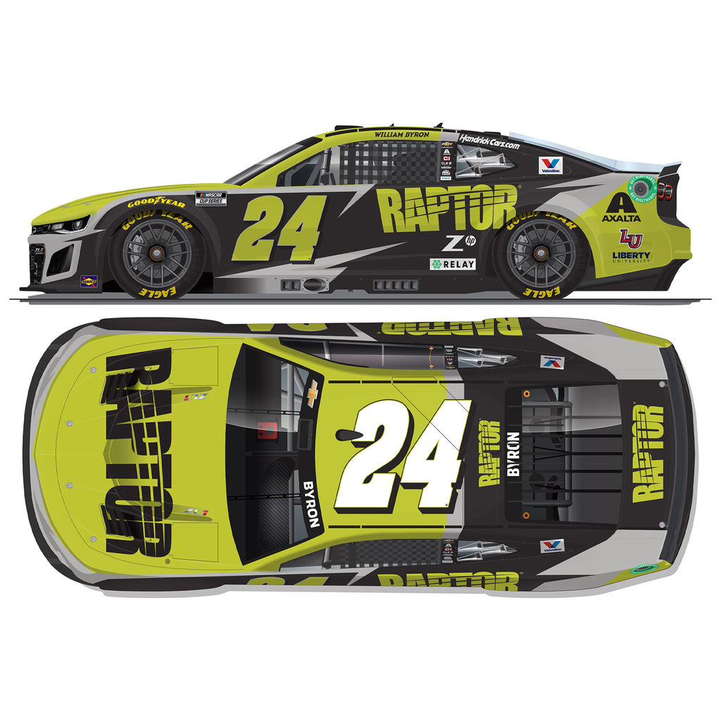 William Byron ELITE Raptor 1:24 2025 Diecast Car #24 NASCAR