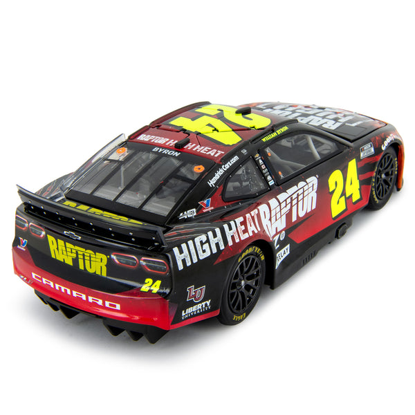 William Byron Autographed Raptor High Heat 1:24 Standard 2024 Diecast Car