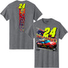 William Byron 2025 Axalta Graphite 2-Spot T-Shirt Gray #24 NASCAR