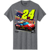 William Byron 2025 Axalta Graphite 2-Spot T-Shirt Gray #24 NASCAR